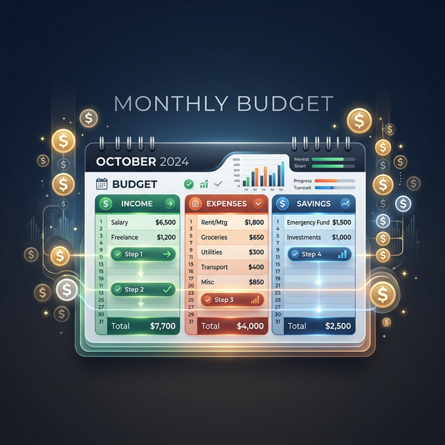 Monthly Budget Step-by-Step: How to Build a Budget That Survives the Whole Month