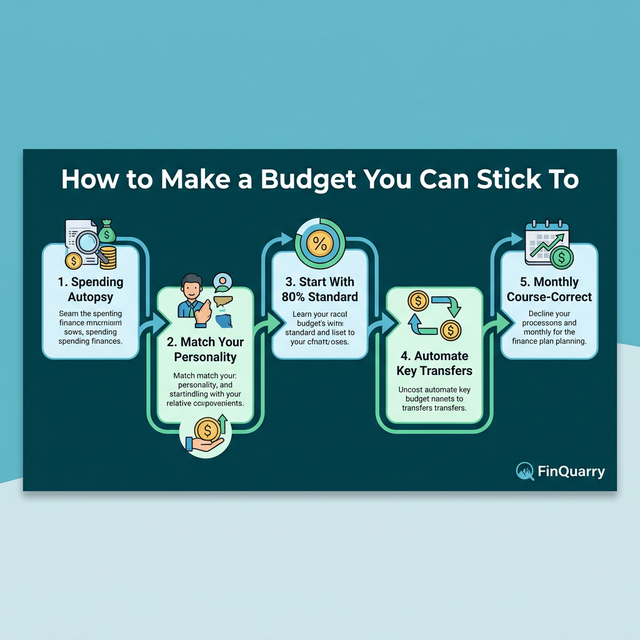 Five-step process to build a sustainable budget from spending autopsy to monthly correction